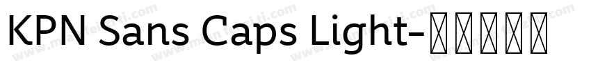 KPN Sans Caps Light字体转换
